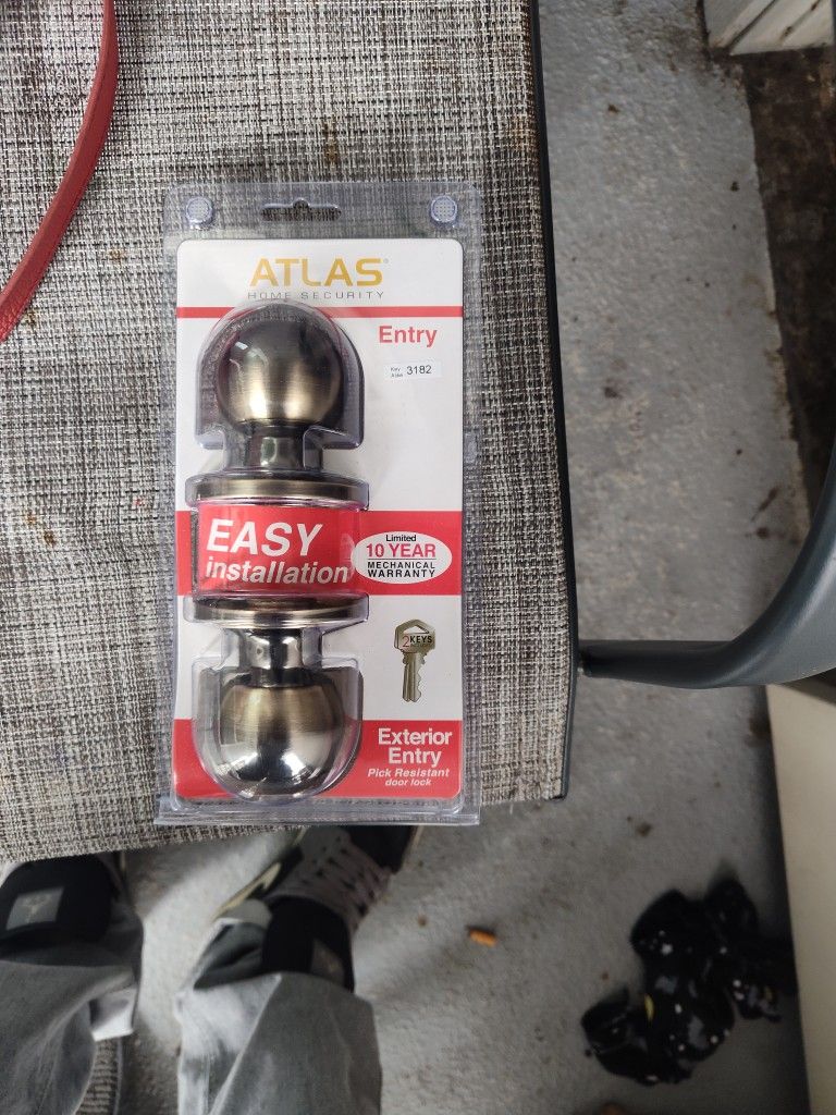 Atlas Home Security Locking Door Knobb