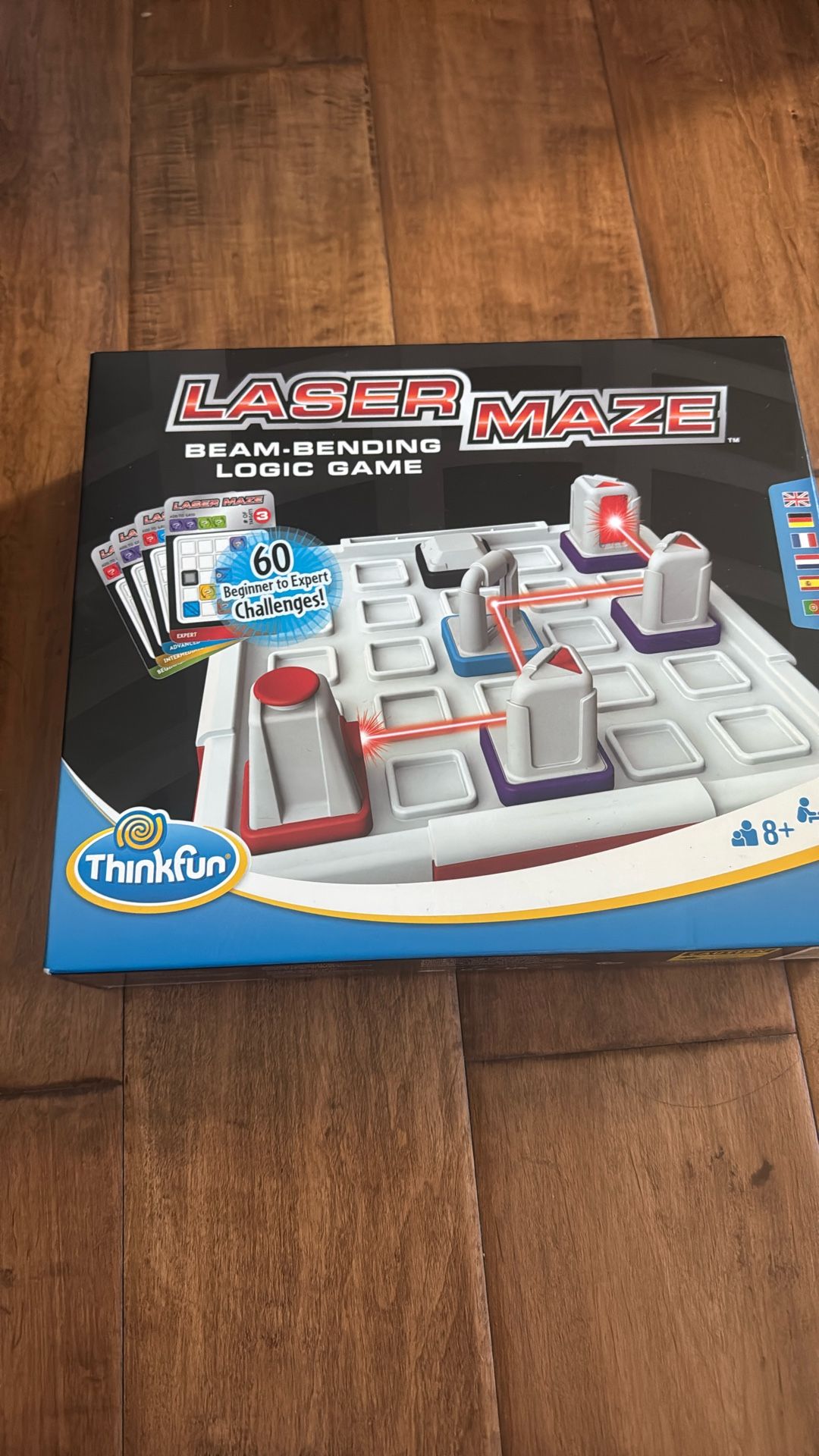 Think Fun Laser Maze (Class 1) Brain Game and STEM Toy for Boys and Girls Age 8 and Up – Award Winning and Mind Challenging Game for Kids