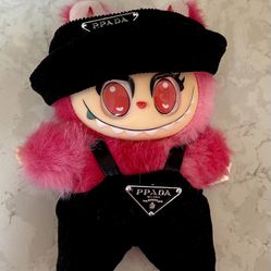 Pink monster w/cute outfit