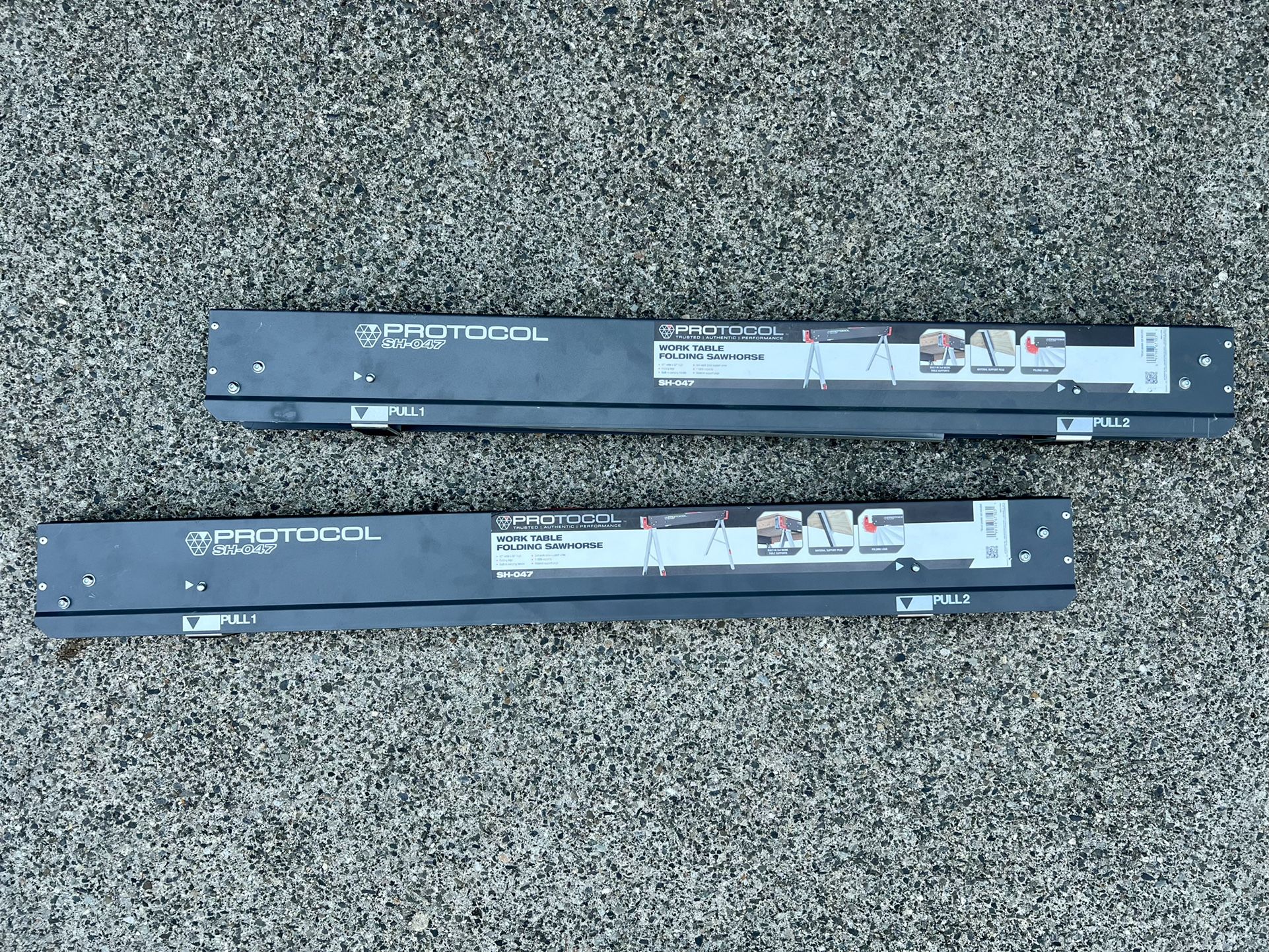 2x PROTOCOL Equipment SH047 Work Table Folding Sawhorse for Sale in