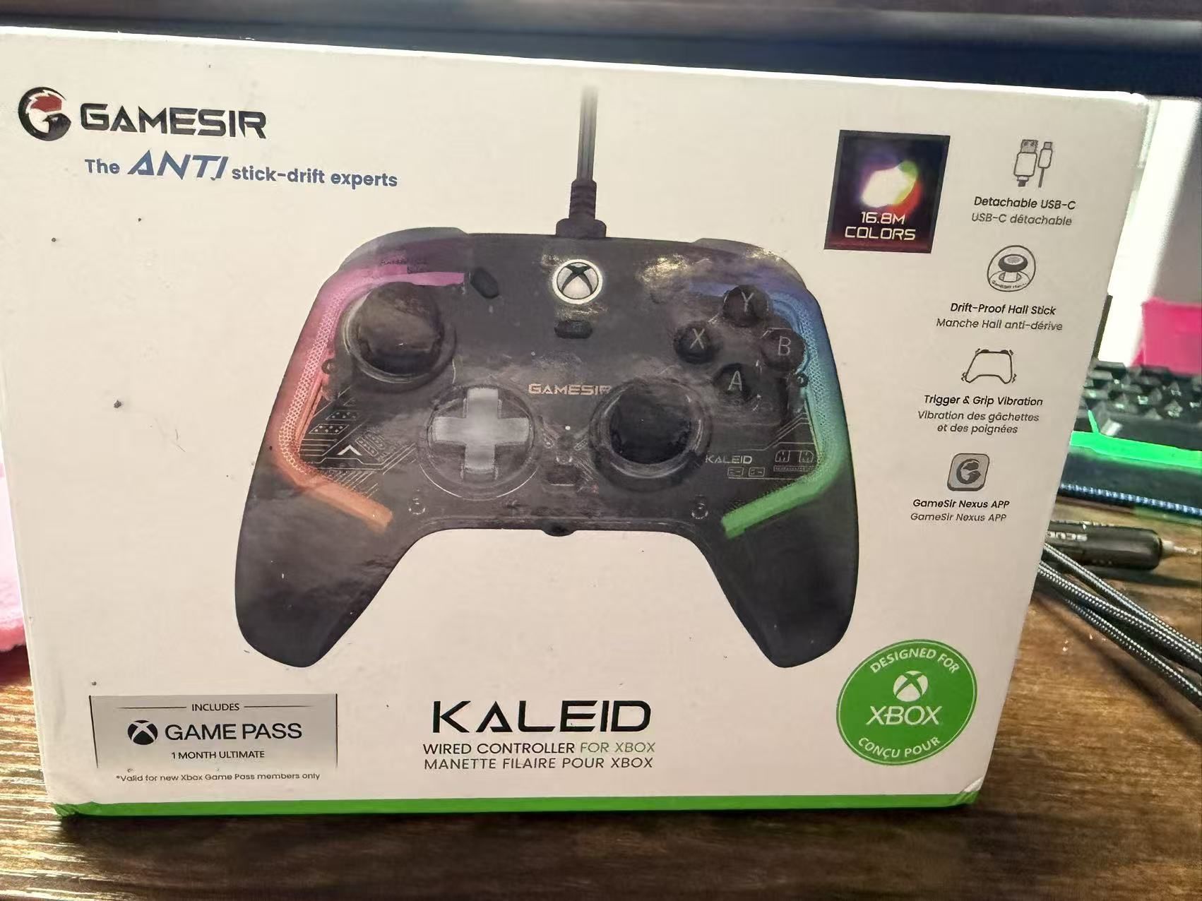 GameSir Kaleid Controller for Xbox Series X|S, Xbox One,Windows 10/11 & Steam, Wired Gaming Gamepad with Hall Effect Joysticks/Hall Trigger, Anti-Drif