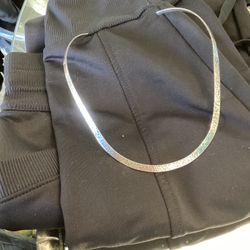 Beautiful 925 Silver Collar Cuff Necklace L16 In X W 1/4 In $50