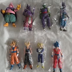 8 Dragon Ball Z and Dragon Ball Super anime action figures