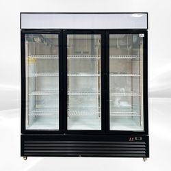 NSF 64 inches Commercial 3 Glass Door Refrigerator GDC-42