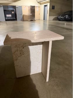 Side table, coffee table, night stand, beige, cream