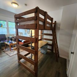 Twin Size Loft Bed and Desk