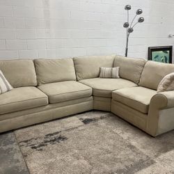 Pottery Barn 3 Piece Sectional