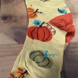 Adult Pumpkin Fall Socks