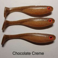 5in Swimbaits, Chocolate Creme 3pk