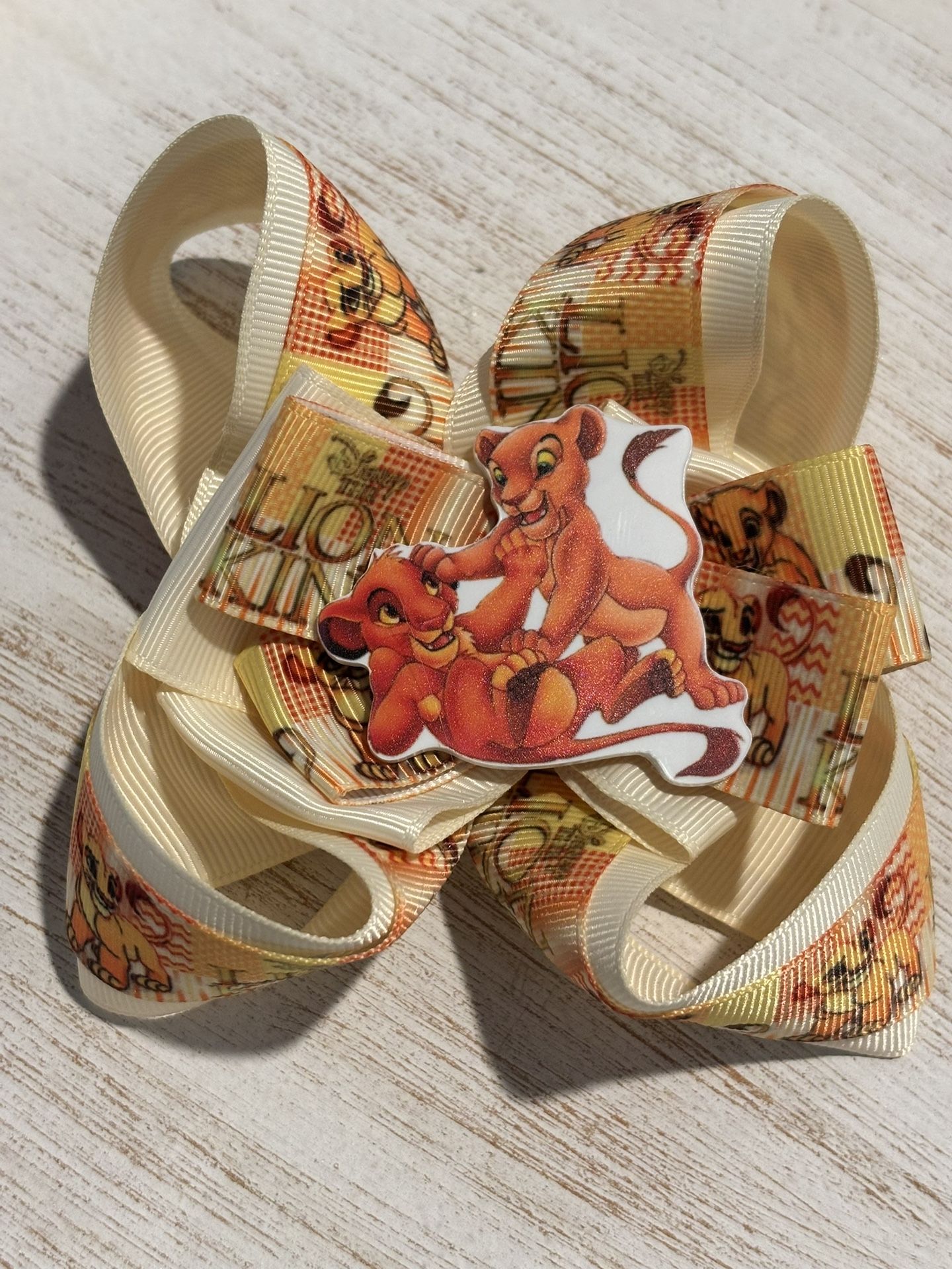 5” Lion King Double Layered Hair Bow