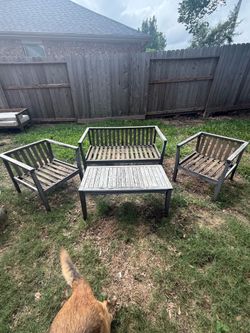 Patio set no cushions