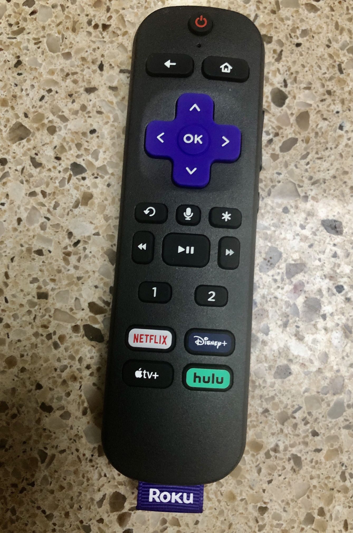 Roku RC-EL3 Remote With Voice, Volume Control, Headphone Jack