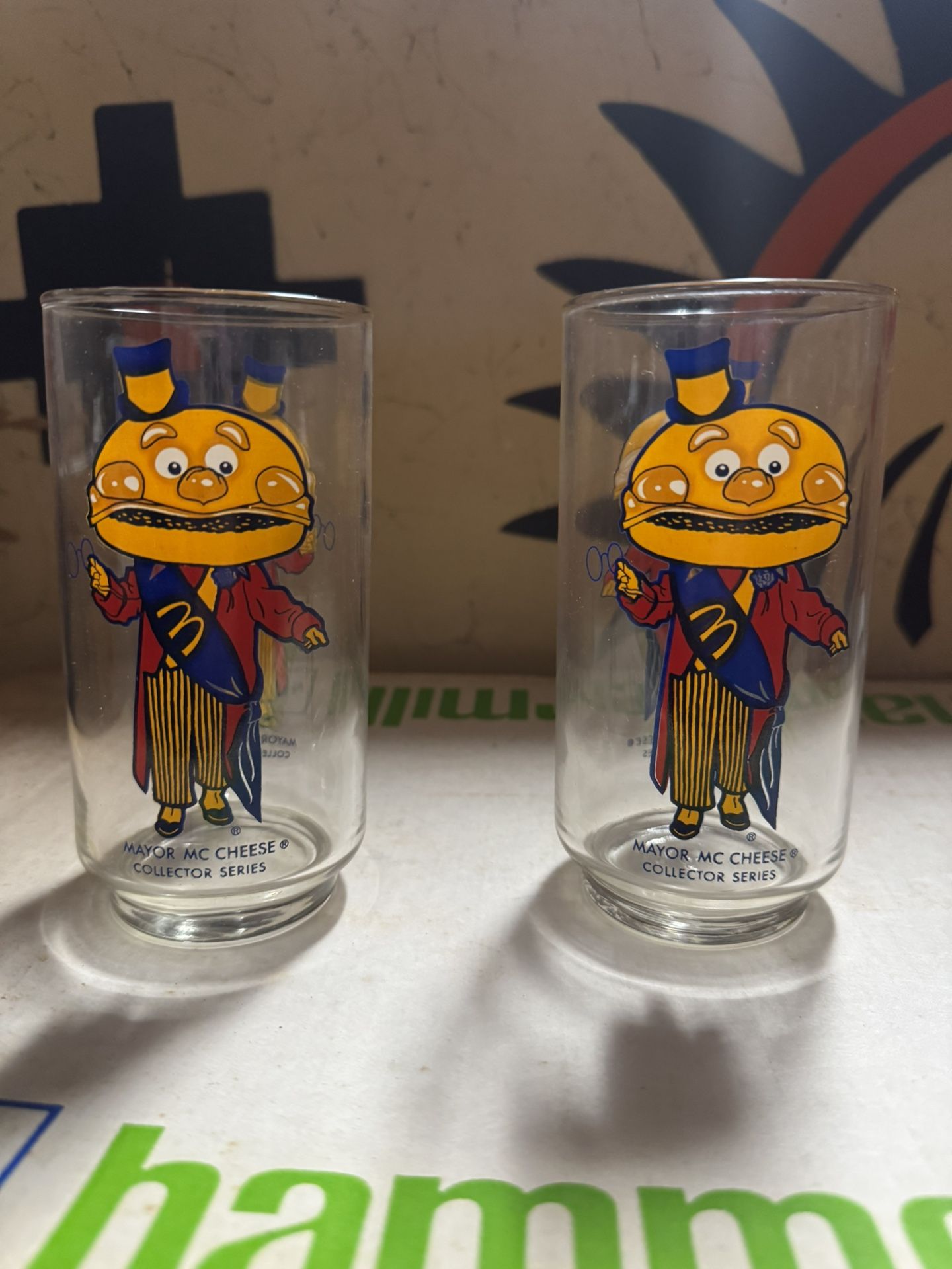 Vintage McDonald's Collector Glass Mayor McCheese 1970s