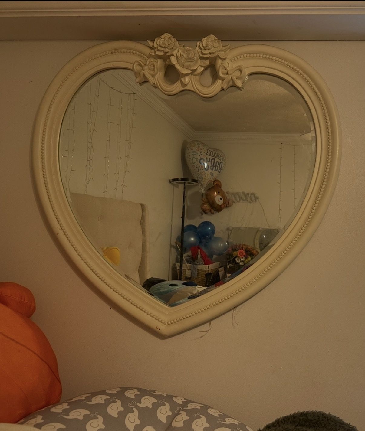 dresser and mirror