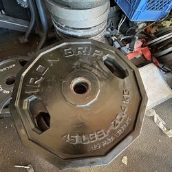 Rubber Coated 45 Pounds Weights 