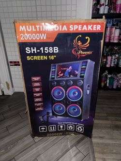 iPhoenix 158B & 181B Karaoke Speaker System – Bluetooth + Wireless Mics + LED Lights