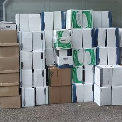 Storage Boxes & Bankers Boxes 200 Available