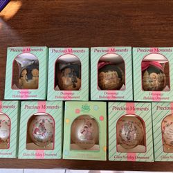 9 Precious Moments Collectible Ornaments - Never Been Used
