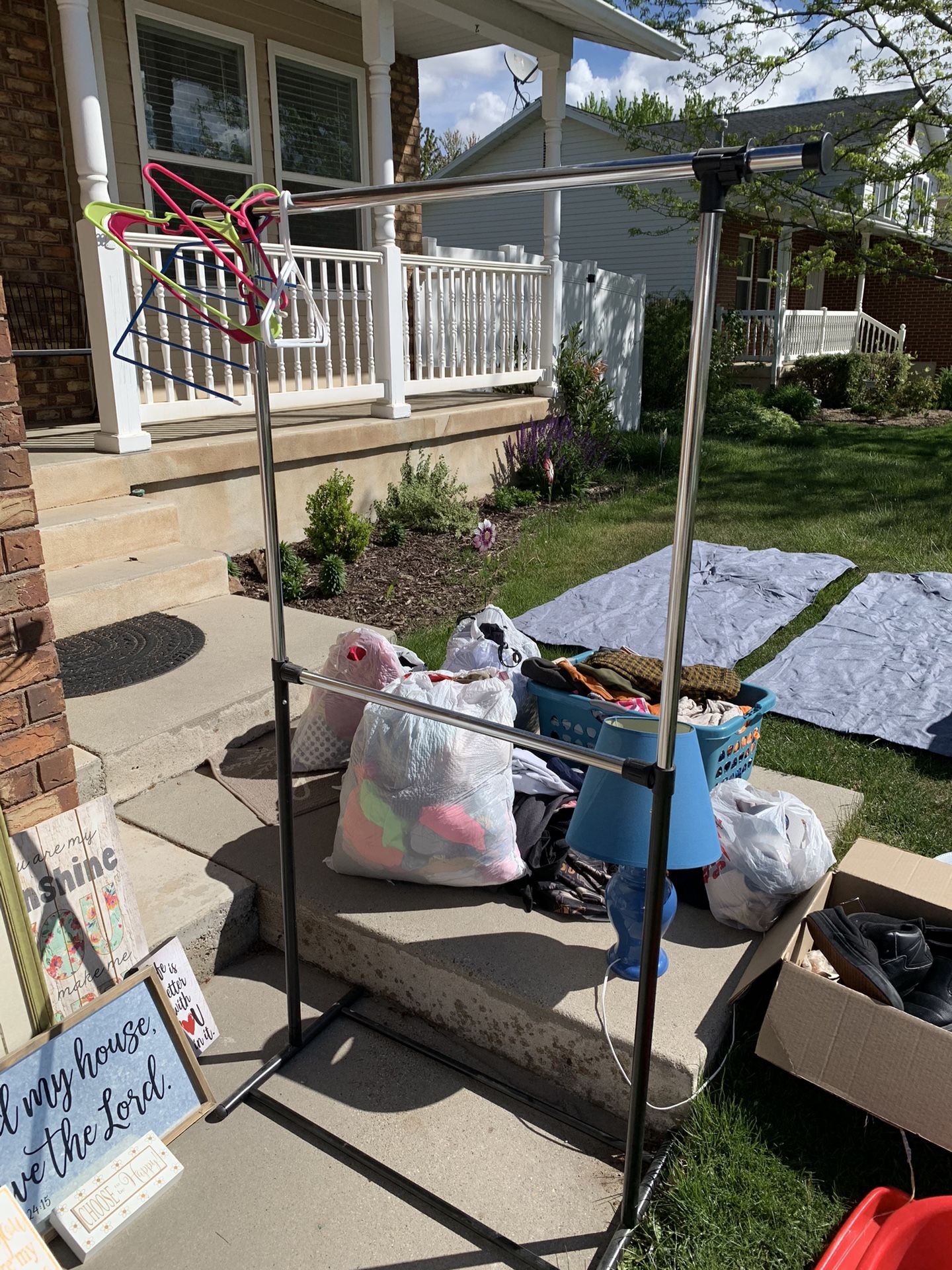 Moving Sale Clothes And Household Items