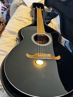 Fender  Black FA-135CE Concert Dreadnought
