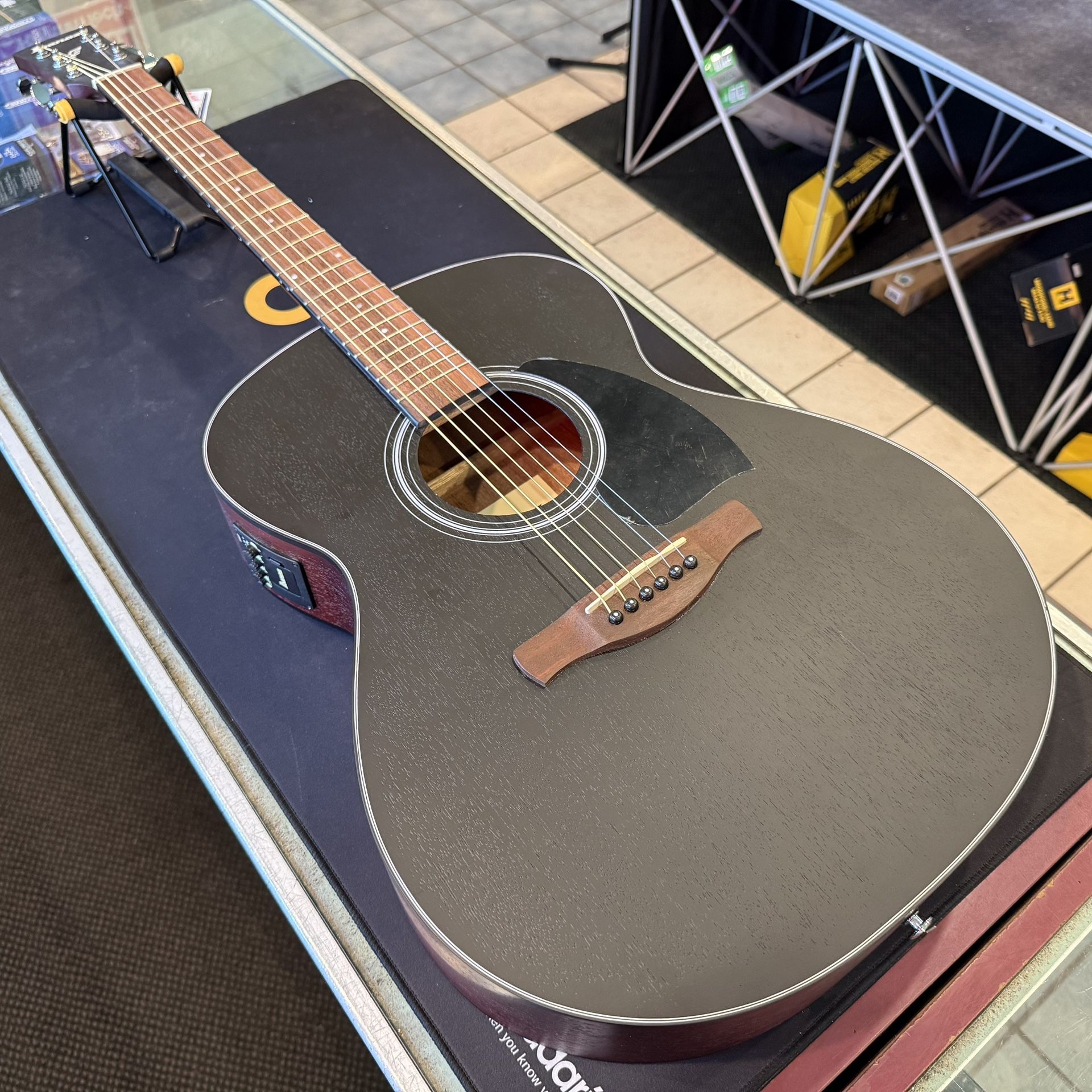 Ibanez PC54E Weathered Black Open Pore Concert Acoustic Electric Guitar NEW!