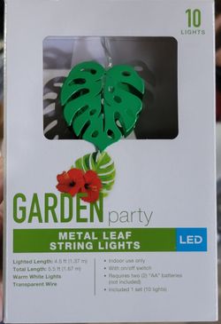 Metal Leaf String Light Pack $5 (One Available)