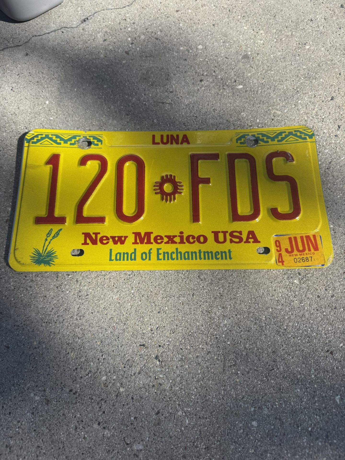License Plate Vintage Collectible