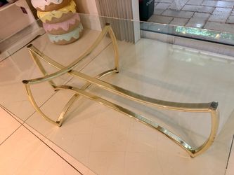 Vintage Glass Coffee Table