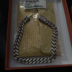 Vvs1 Moisinate Cuban Bracelet 7inch