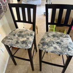 2 Bar Height Stools For Sale
