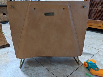 Magnolia Hearth And hand Magazine rack Farmhouse Faux Leather File Sorter