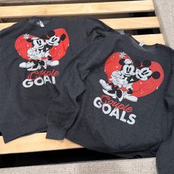 Brand New Mickey And Minnie Mouse Crewneck Sweatshirts