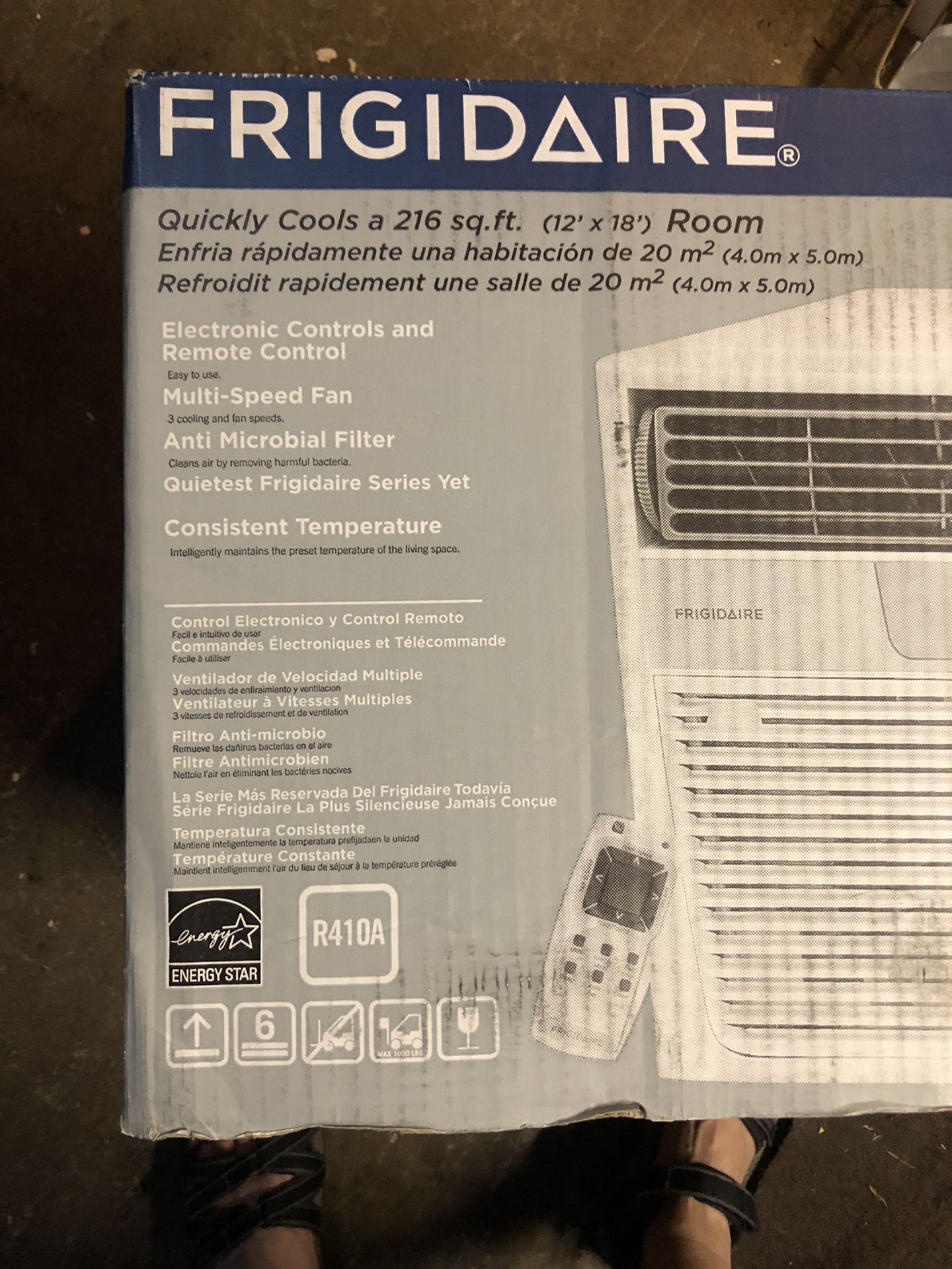 Frigidaire window air conditioner 6000btu’s