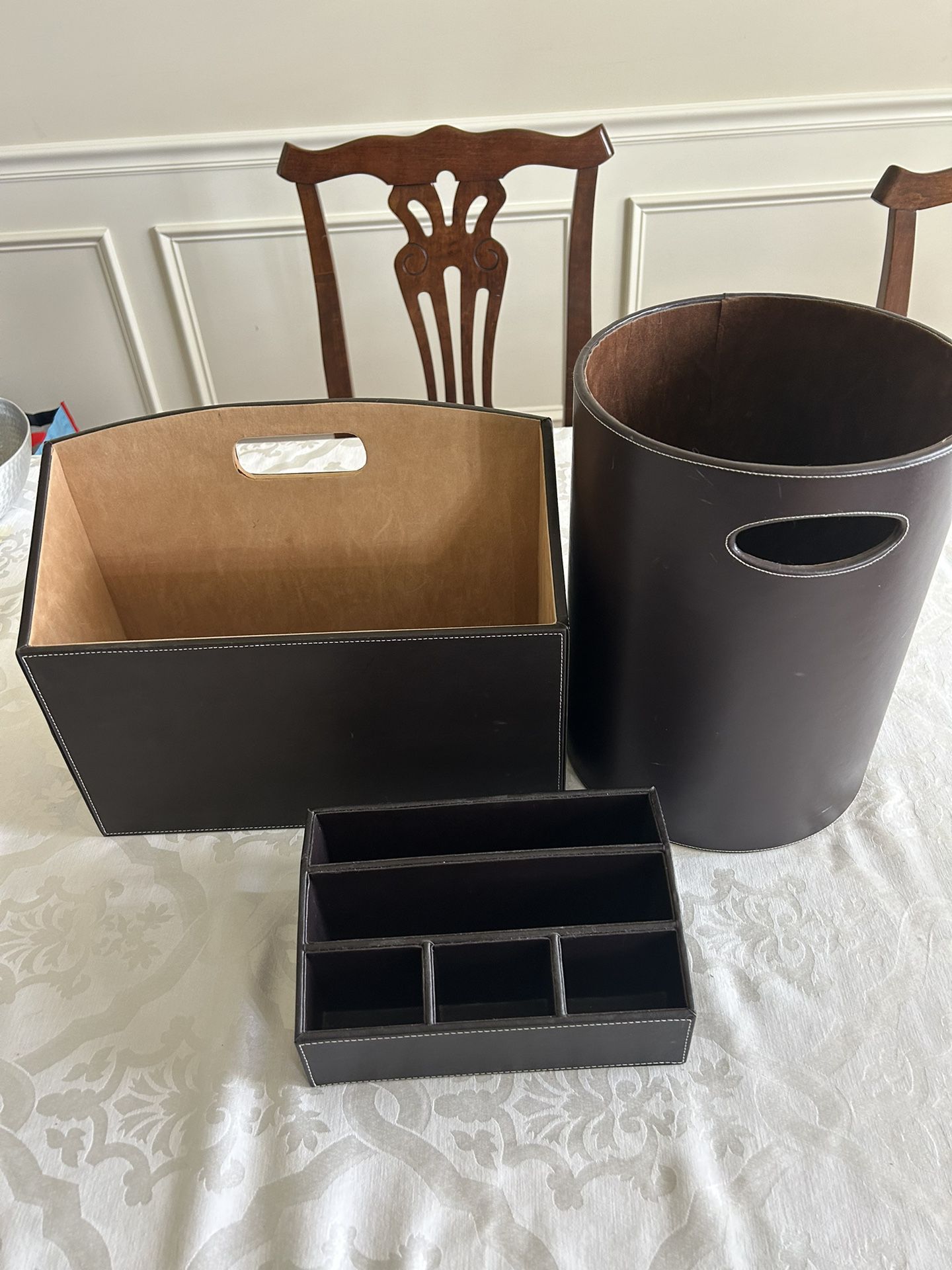Leather (faux) Office Organizers