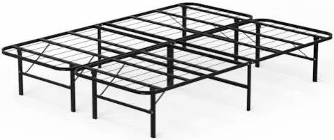Mainstays 14" High Quad Fold Steel Platform Bed Frame, Twin