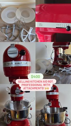 KitchenAid 6QT Professional With Attachments.