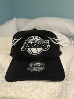 Los Angeles Lakers Black & White Golfer SnapBack Hat