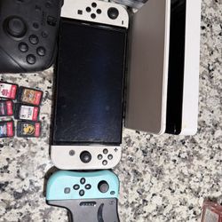 Nintendo Switch Con Juegos Y Un Control