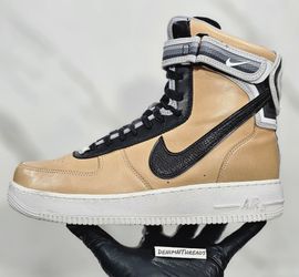 2014 Nike Air Force 1 High Riccardo Tisci Vachetta Tan Italy Designer Size 9.5 Supreme Yeezy Jordan Xi 3 4 11