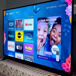 SMART  TV   TCL    50"  4K  ROKU   LED  HDR   DOLBY   VISION   FULL  UHD  2160p🟪🟪 ( NEGOTIABLE  )
🟥🟥