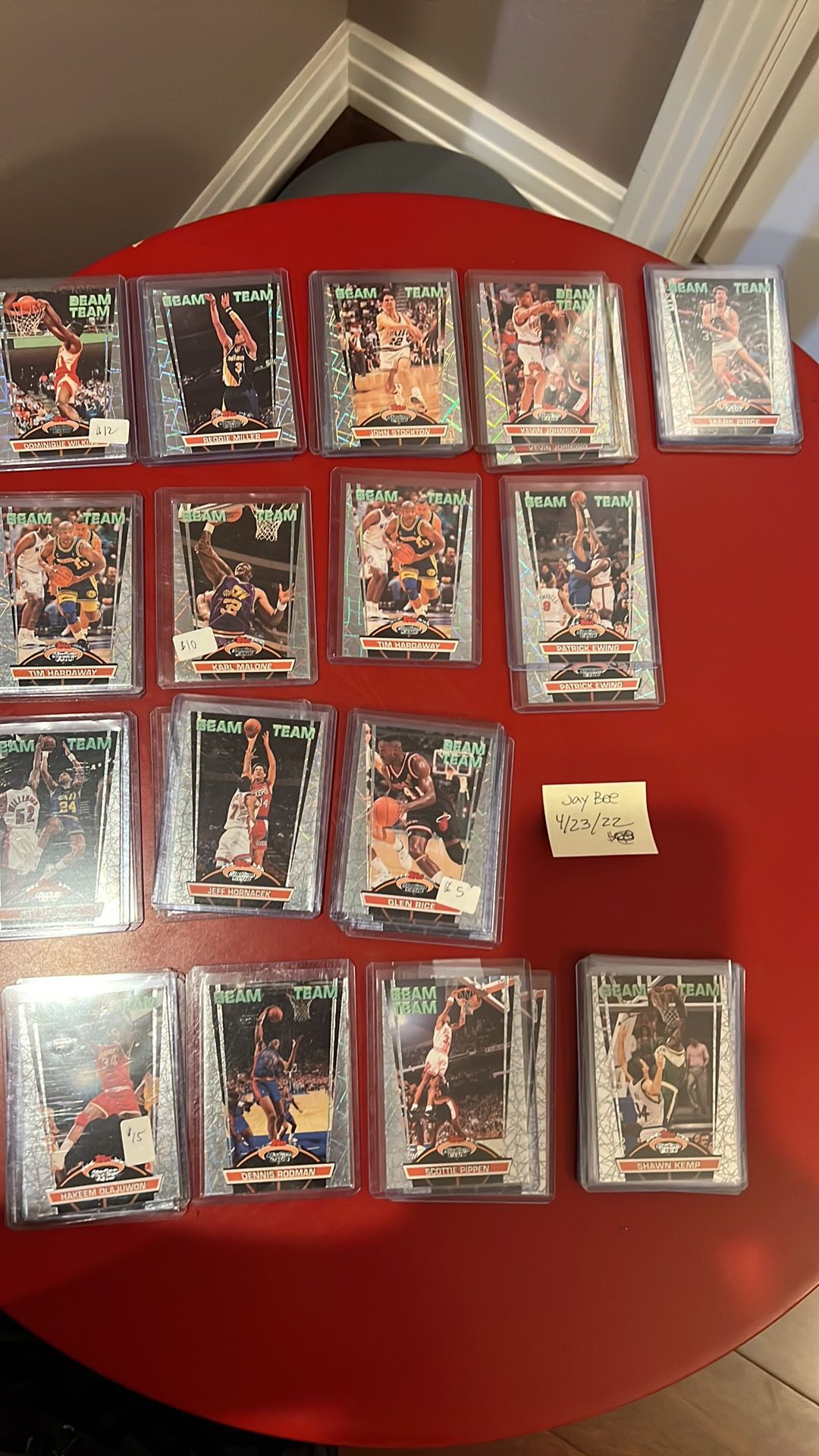 Basketball Sportscards : 1992-93 Topps Stadium NBA Beam Team!