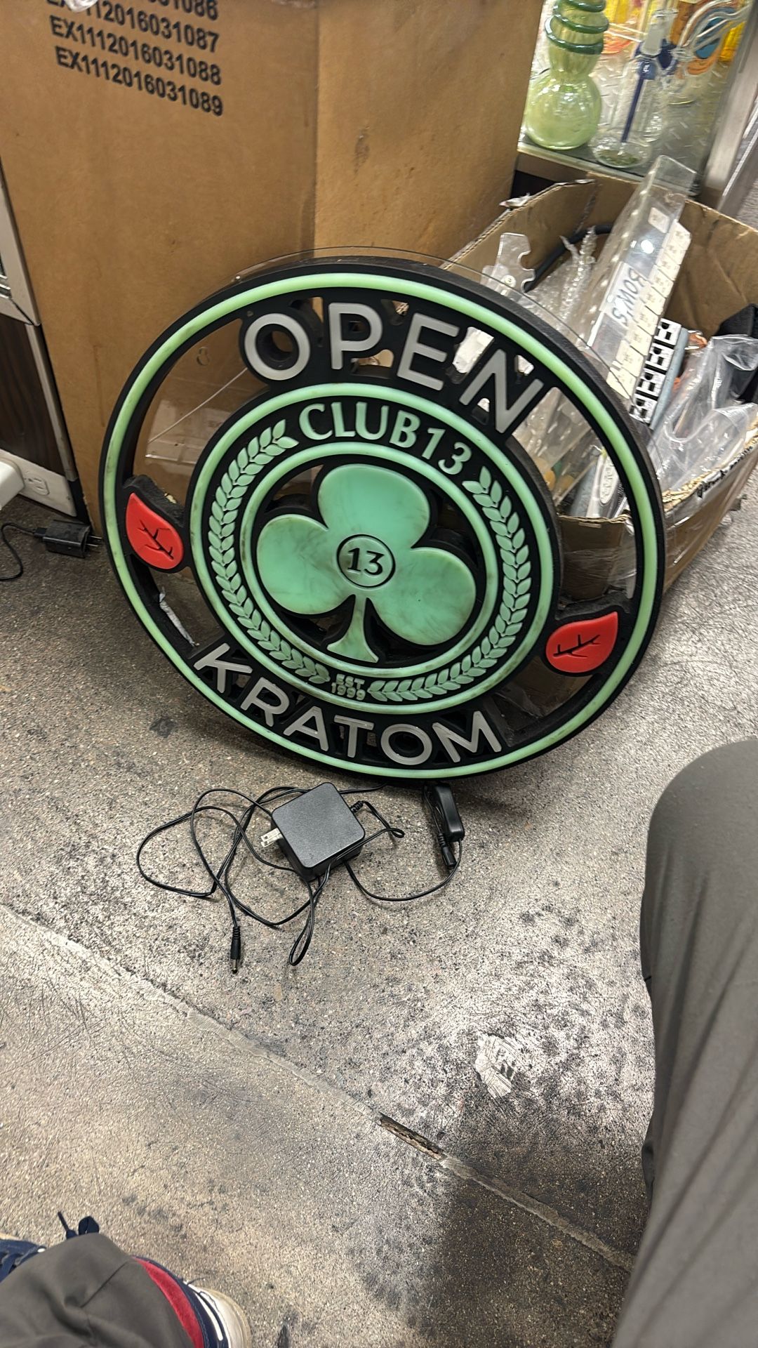 Open Club 13 Sign