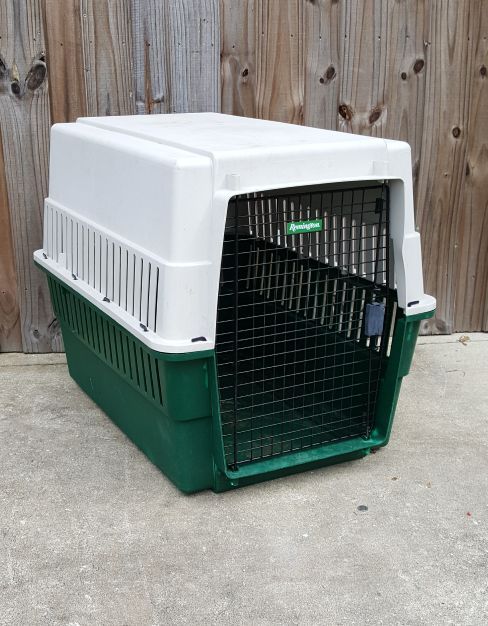 Remington Large Dog Kennel, Tan and Green
