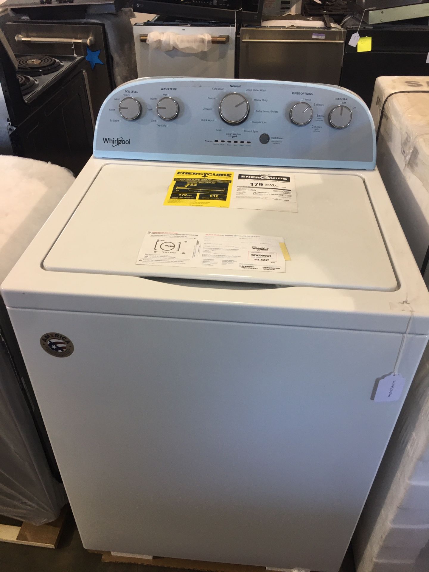 Whirlpool top load washer