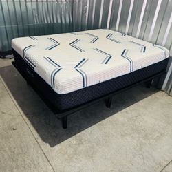 Queen Size Mattress W/ Frame 