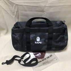 Bape Black Camo Duffel Bag