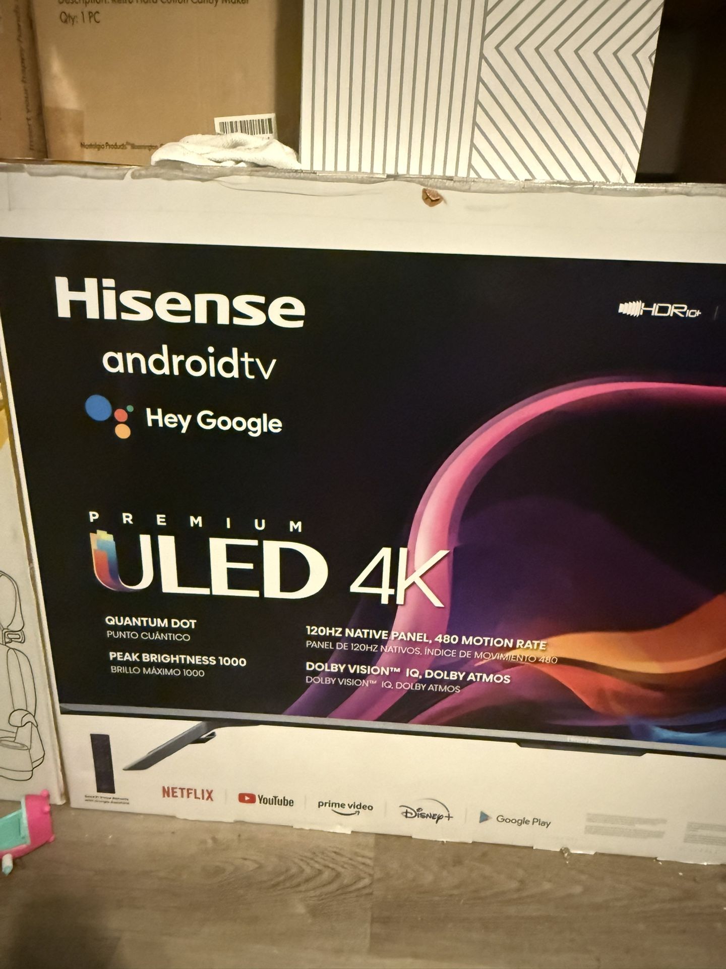 55” Hisense ULED 4K TV (NEED GONE)