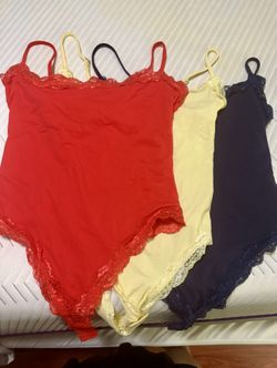 Suuksess Lace Neck Double Lined Camisoles Trio