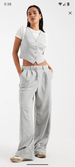 Wide Leg Jersey Pants