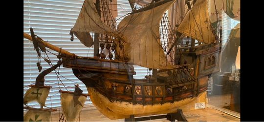 $1,500.00 COLUMBUS SHIP HAND BUILT